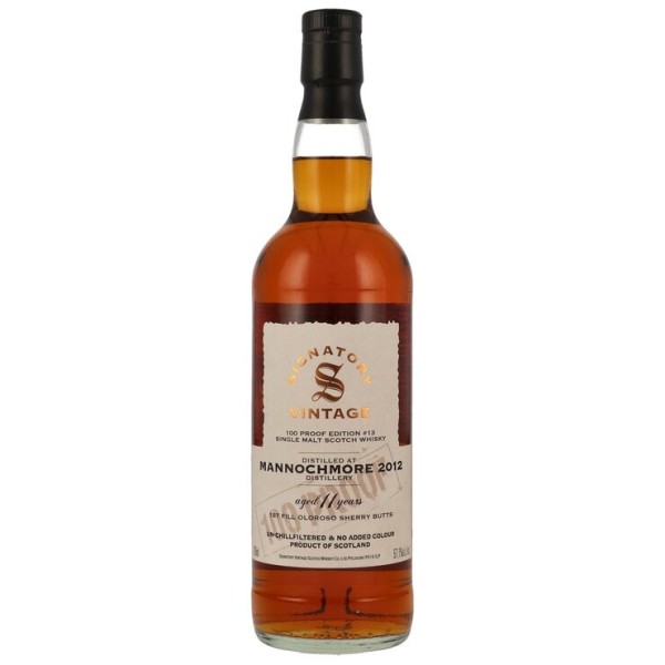 Signatory Mannochmore 2012 Speyside 100 Proof Edition #13 11 y First Fill Oloroso Sherry Butts 57,1%