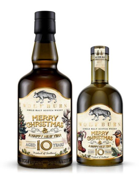 Wolfburn "Merry Christmas" 2014, 10 J., Oloroso Sherry Casks, 1.600 Flaschen, 46 %Vol 700 ml