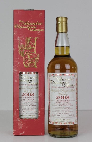 Alambic Classique Craigellachie „Sherry Cask“ Jahrgang 2008, 16 years old, Speyside 59,9 %Vol